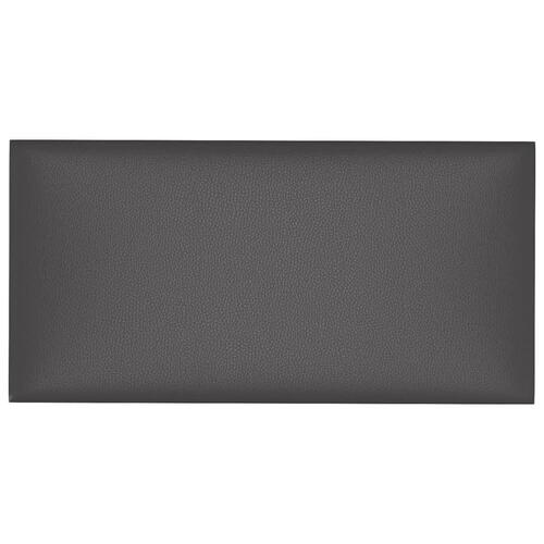 Vægpaneler 12 stk. 60x30 cm 2,16 m² kunstlæder grå