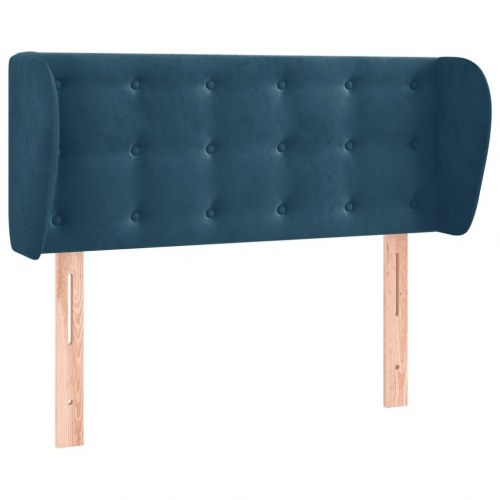 Sengegavl med kanter 103 x 23 x 78/88 cm - mørkeblå