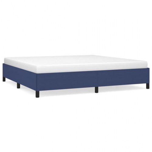 Sengeramme uden madras 200x200 cm stof blå