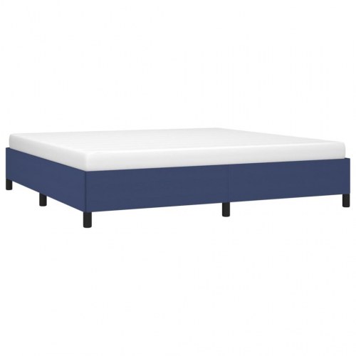 Sengeramme uden madras 200x200 cm stof blå