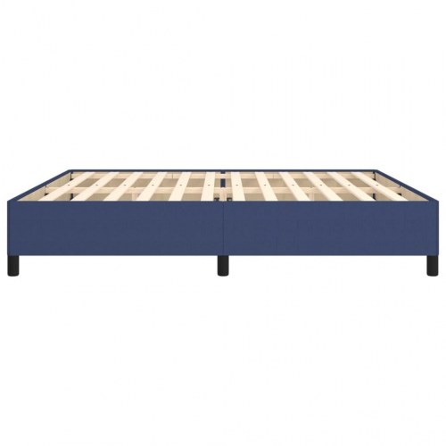 Sengeramme uden madras 200x200 cm stof blå