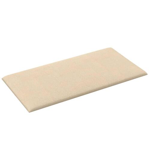 Vægpaneler 12 stk. 60x30 cm 2,16 m² stof cremefarvet