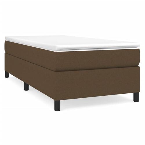 Sengeramme uden madras Mørkebrun 100x200 cm Stof