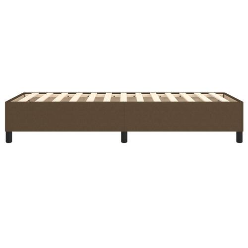 Sengeramme uden madras Mørkebrun 100x200 cm Stof