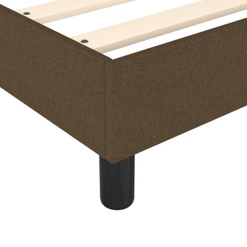 Sengeramme uden madras Mørkebrun 100x200 cm Stof