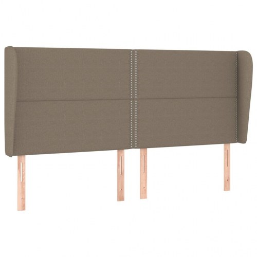 Kontinentalseng med madras 200×200 cm - stof, gråbrun