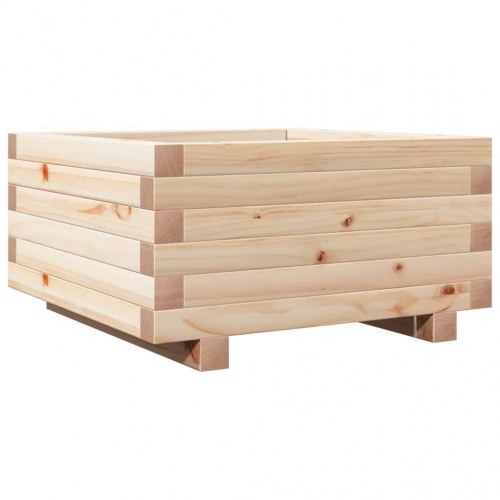 Plantekasse 50x50x26,5 cm massivt fyrretræ