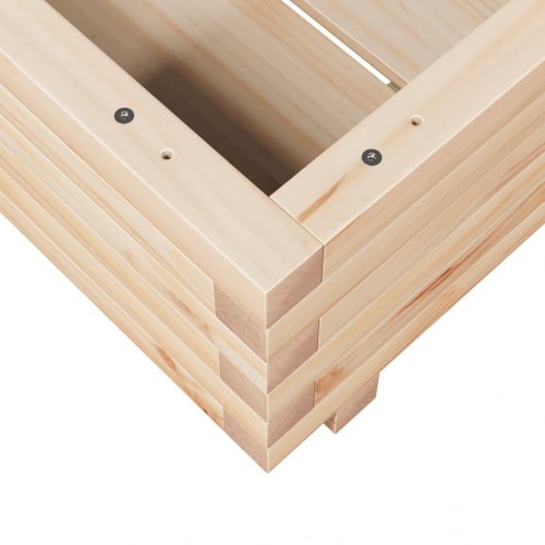 Plantekasse 50x50x26,5 cm massivt fyrretræ