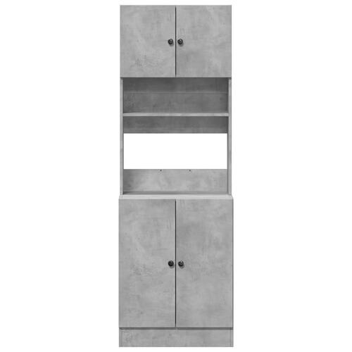 Køkkenskab 60x50x180 cm konstrueret træ betongrå
