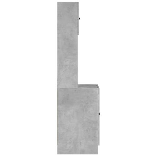 Køkkenskab 60x50x180 cm konstrueret træ betongrå
