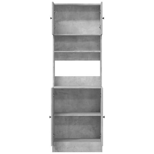 Køkkenskab 60x50x180 cm konstrueret træ betongrå