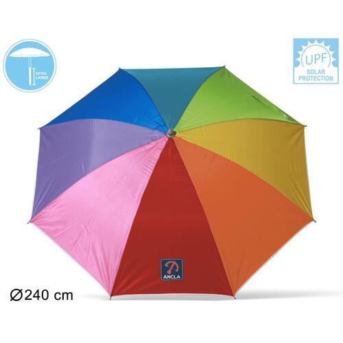 Parasol 240 cm UPF 50+ Regnbue