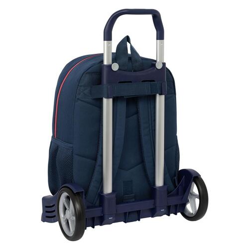 Skolerygsæk med Hjul El Ganso Classic Marineblå 32 x 43 x 14 cm