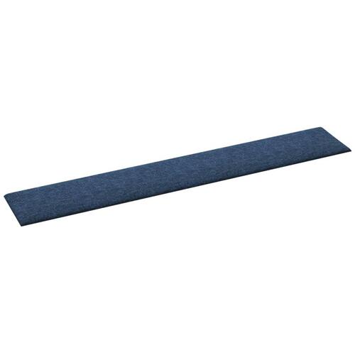 Vægpaneler 12 stk. 90x15 cm 1,62 m² stof blå