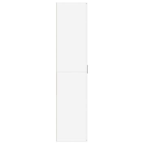 Skoskab 80x39x178 cm konstrueret træ hvid