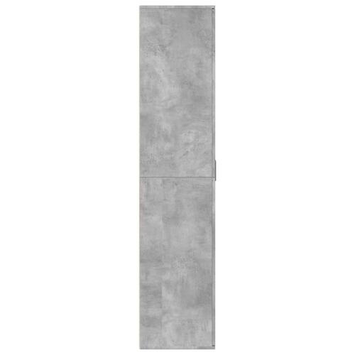 Skoskab 80x39x178 cm konstrueret træ betongrå