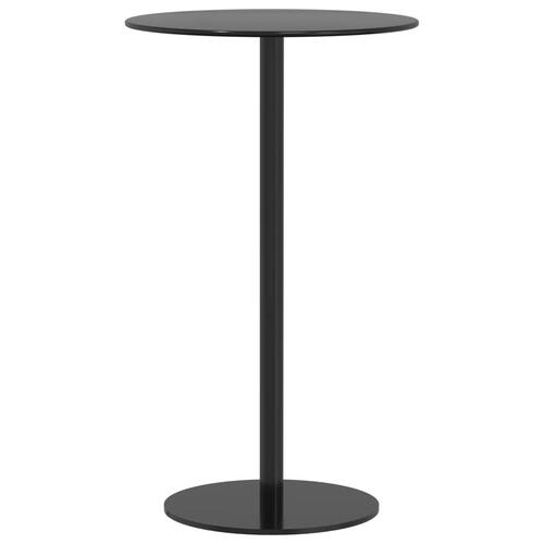 Havebord Ø60x105 cm rundt stål sort