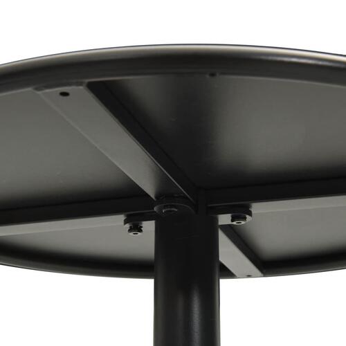 Havebord Ø60x105 cm rundt stål sort