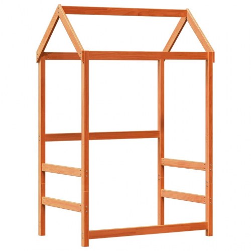 Husseng med bænk 100x200 cm massivt fyrretræ gyldenbrun