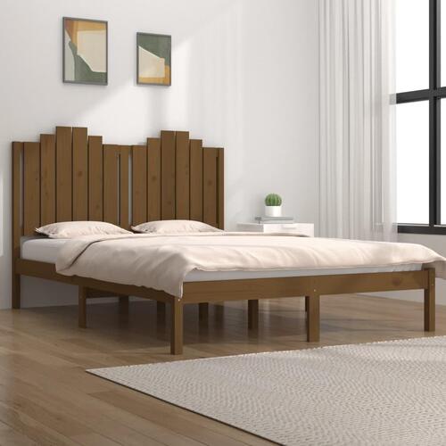 Sengestel 120x190 cm Small Double fyrretræ gyldenbrun