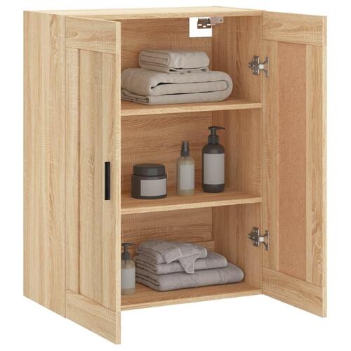 Vægskab 69,5x34x90 cm konstrueret træ sonoma-eg