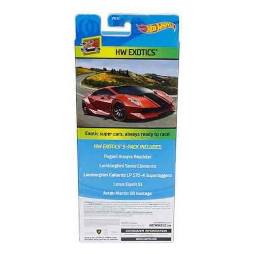 Sæt 5 Biler Hot Wheels 1806