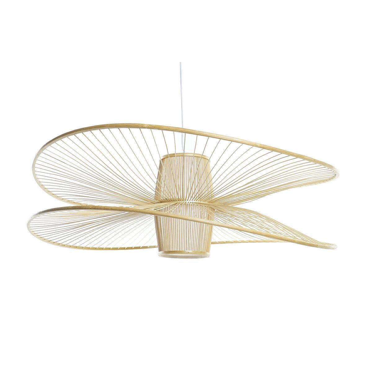 Loftslampe Hvid Natur Bambus 50 W 100 x 100 x 32 cm