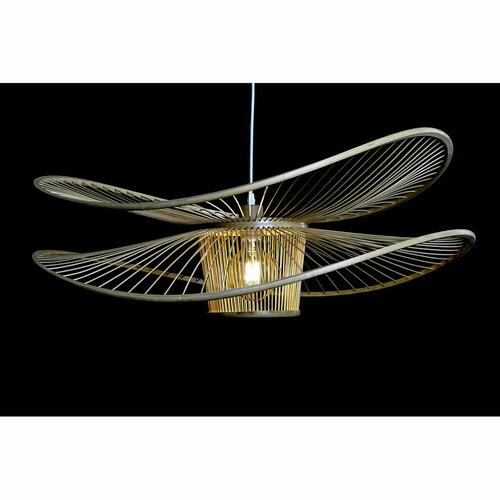 Loftslampe Natur Bambus 50 W 80 x 80 x 29 cm