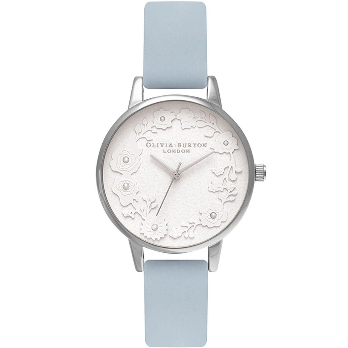 Olivia Burton dameur OB16AR03 - 30 mm, blå rem