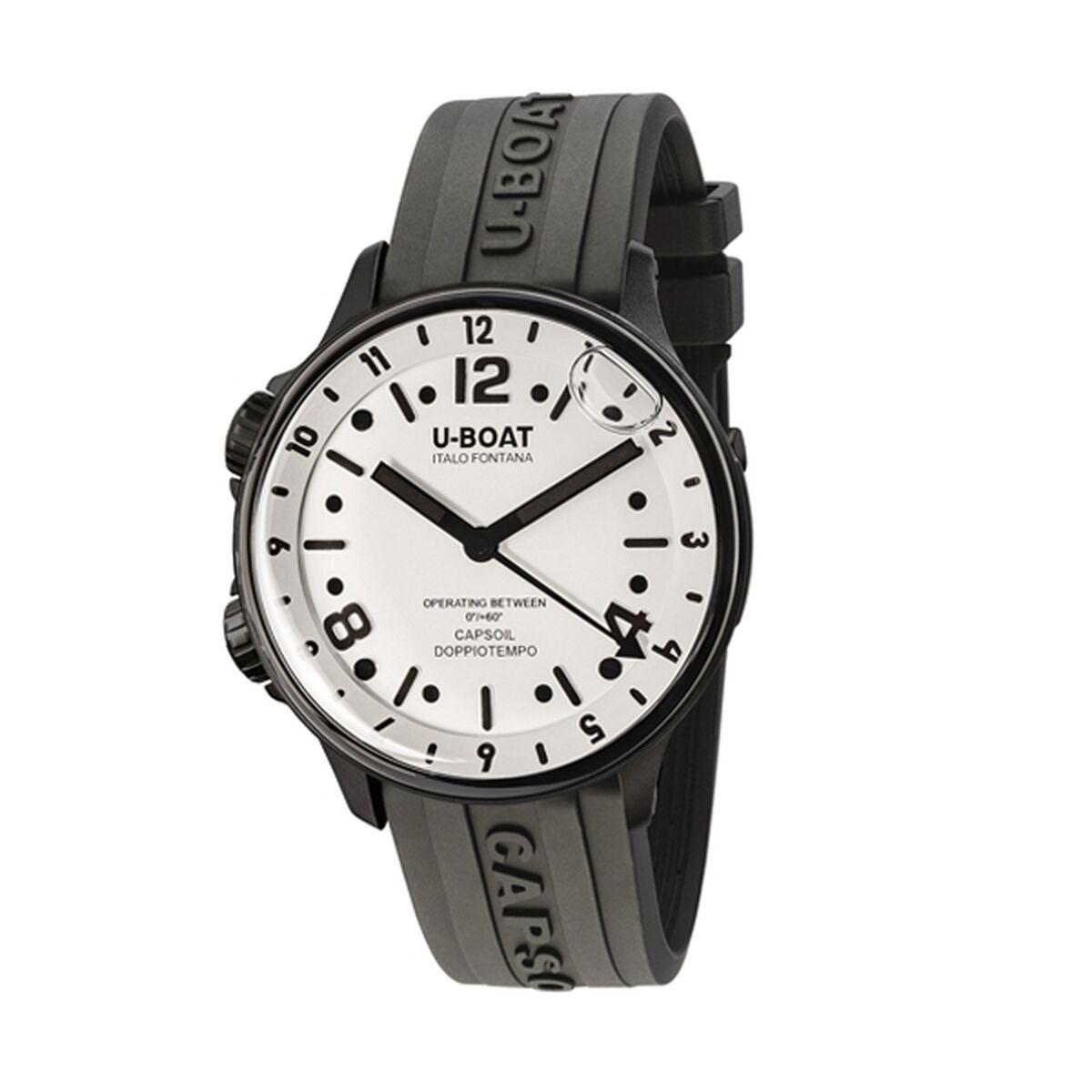 U-Boat herreur U8889/A - sort armbåndsur til mænd, 50 mm