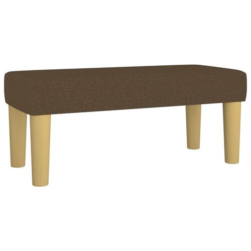 Bænk 70x30x30 cm stof brun