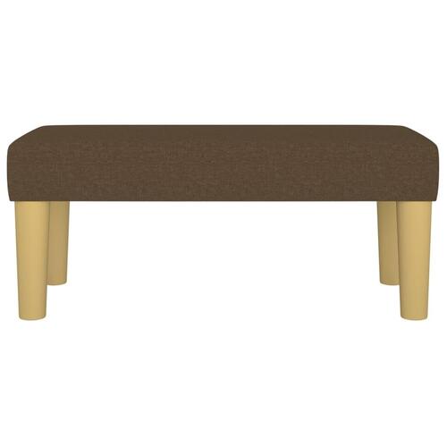 Bænk 70x30x30 cm stof brun