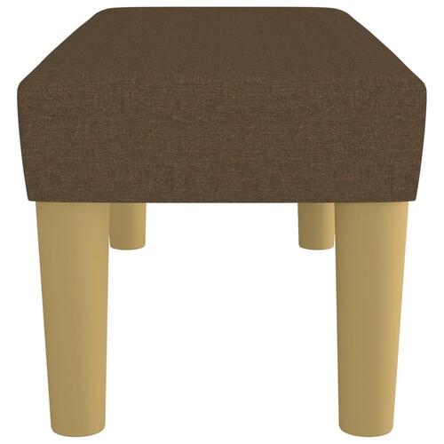 Bænk 70x30x30 cm stof brun