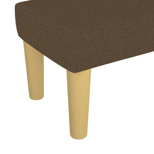 Bænk 70x30x30 cm stof brun
