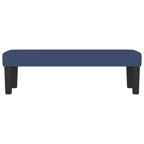 Bænk 100x30x30 cm stof blå