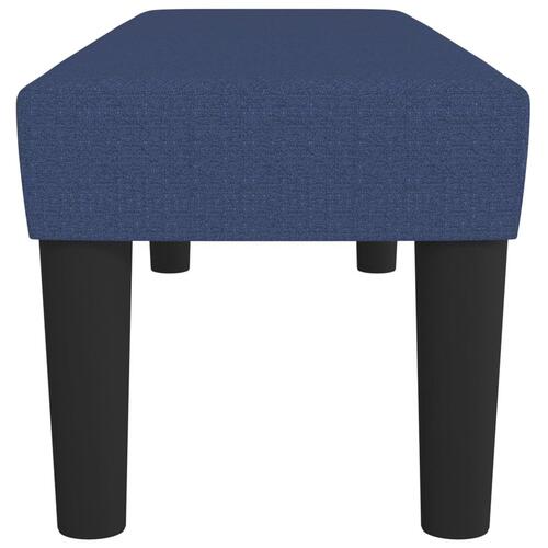 Bænk 100x30x30 cm stof blå