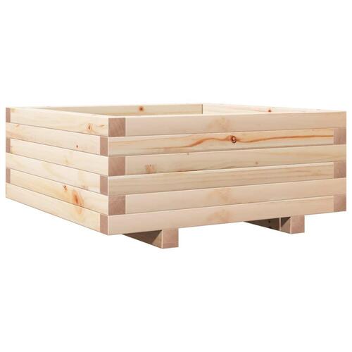 Plantekasse 60x60x26,5 cm massivt fyrretræ
