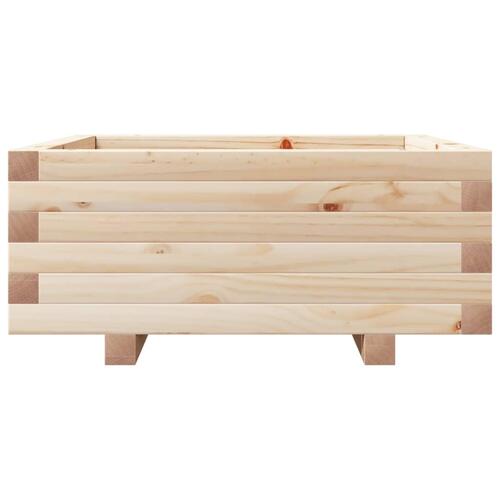 Plantekasse 60x60x26,5 cm massivt fyrretræ