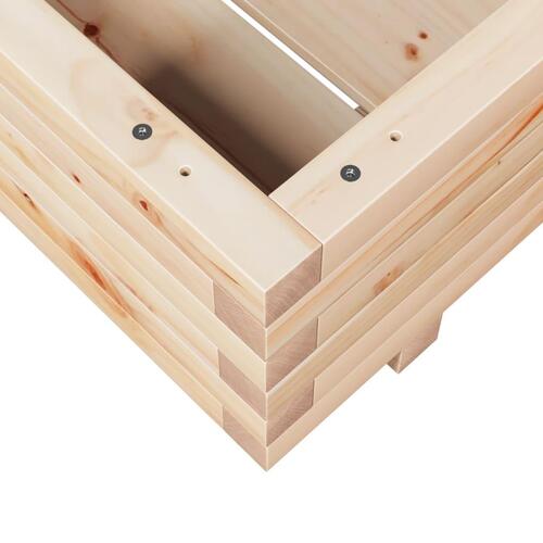 Plantekasse 60x60x26,5 cm massivt fyrretræ