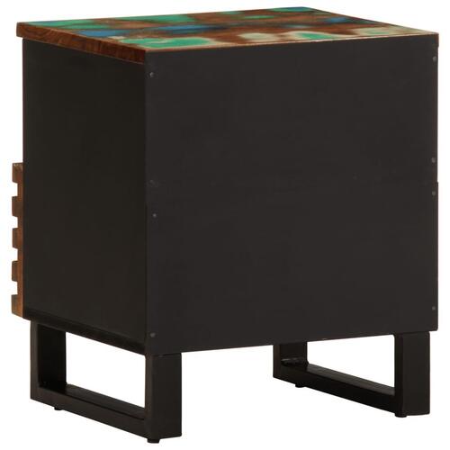 Sengebord 40x33x46 cm massivt genbrugstræ
