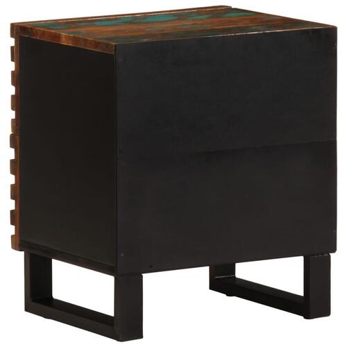 Sengebord 40x33x46 cm massivt genbrugstræ