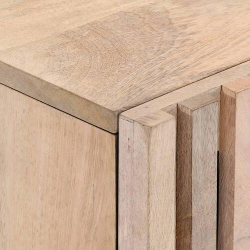 Sengebord 40x34x46 cm massivt bleget mangotræ
