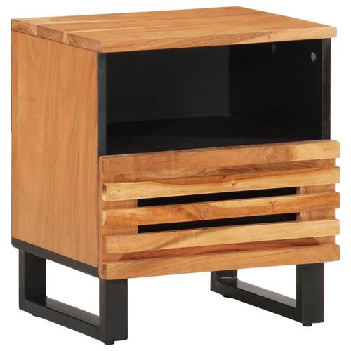 Sengeborde 2 stk. 40x34x46 cm massivt akacietræ