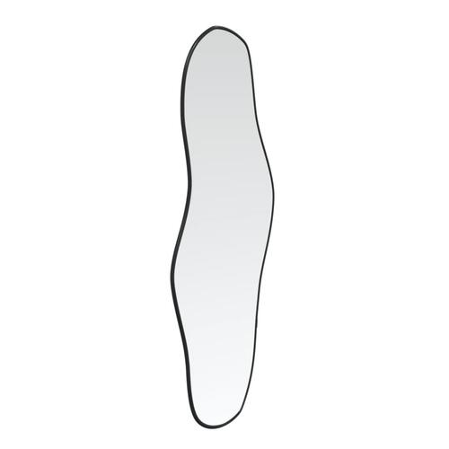 Vægspejl 60x25 cm sort