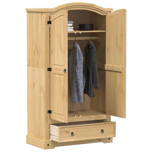 Klædeskab Corona 102x52x186 cm massivt fyrretræ