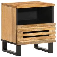Sengebord 40x33x46 cm massivt ru mangotræ
