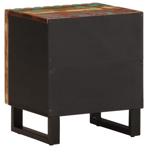 Sengebord 40x33x46 cm massivt genbrugstræ