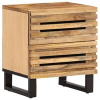 Sengebord 40x33x46 cm massivt ru mangotræ