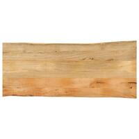 Bordplade 140x60x3,8 cm naturlig kant massivt mangotræ