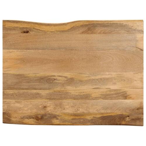 Bordplade 100x80x2,5 cm naturlig kant massivt mangotræ